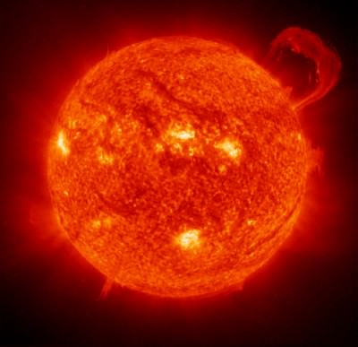 The Sun outer space
