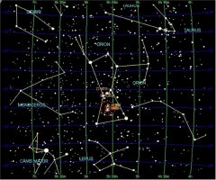Winter Constellations in the Northern Hemisphere