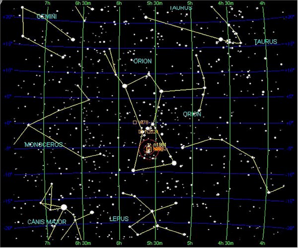 Winter Constellations in the constellations in sky. Winter Constellations in the