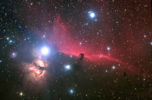 Orion Nebula and the Horsehead Nebula